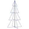 vidaXL Arbre de No&euml;l c&ocirc;ne 360 LED d'int&eacute;rieur/d'ext&eacute;rieur 143x250 cm