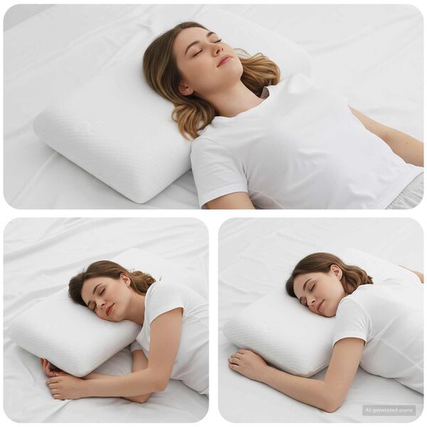 vidaXL Coussin de sommeil Uni Blanc 74 x 39 x 13 cm