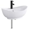 vidaXL Lavabo de salle de bains Noir Mat 59 x 35 x 21 cm m&eacute;tal
