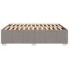 vidaXL Cadre de lit sans matelas taupe 160x200 cm tissu