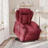 vidaXL Fauteuil inclinable rouge bordeaux tissu