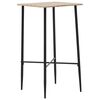 vidaXL Ensemble de bar 3 pcs Similicuir Noir