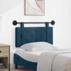 vidaXL T&ecirc;te de lit suspendue Montage mural Bleu 90 x 55 x 5 cm Velours