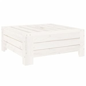vidaXL Couvercle de base de parasol blanc bois massif de pin