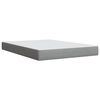vidaXL Sommier &agrave; lattes de lit avec matelas Gris clair 160x200cm Tissu