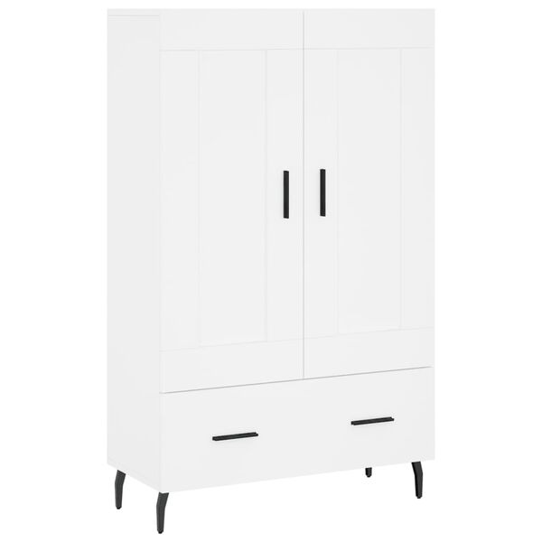 vidaXL Buffet haut blanc 69,5x31x115 cm bois d'ing&eacute;nierie