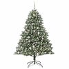 vidaXL Sapin de Noël artificiel avec 300 LED Vert 126 x 126 x 180 cm