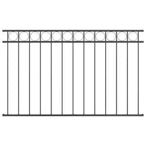vidaXL &Eacute;l&eacute;ment de cl&ocirc;ture ASSEN Gris 170 x 100 cm Acier
