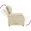 vidaXL Fauteuil inclinable Cr&egrave;me Tissu