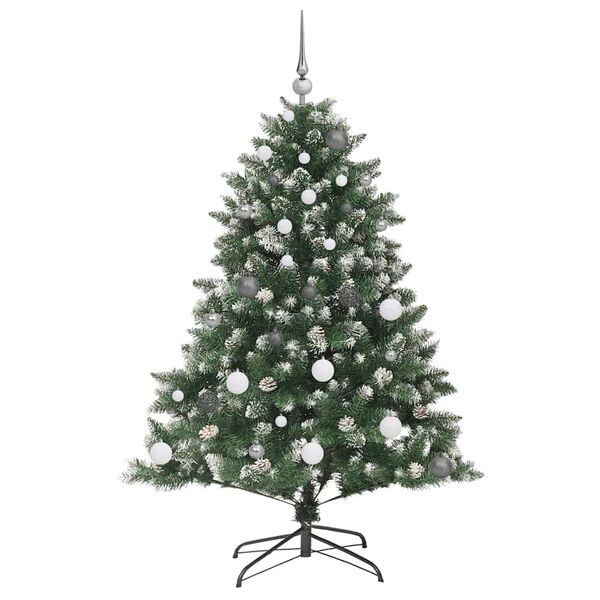 vidaXL Sapin de No&euml;l artificiel Vert 150 cm PVC, plastique et acier