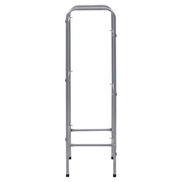 vidaXL Étagère de rangement pour 3 caisses Argenté 50x33x116 cm Acier