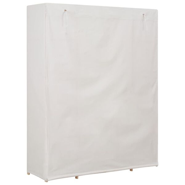 vidaXL Garde-robe Blanc 135 x 40 x 170 cm Tissu