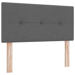 vidaXL T&ecirc;te de lit r&eacute;glable en hauteur Gris fonc&eacute; 80 cm tissu