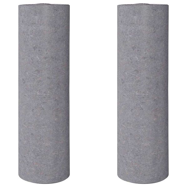 vidaXL Polaires de peintre antid&eacute;rapantes 2 pcs 50 m 220 g/m&sup2; gris