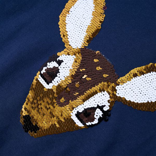 T-shirt enfants à manches longues bleu marine 128