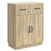 vidaXL Buffet Ch&ecirc;ne Sonoma 66 x 34,5 x 87 cm Bois d'ing&eacute;nierie