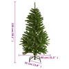 vidaXL Sapin de Noël artificiel à charnières avec support vert 150 cm
