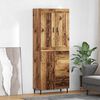 vidaXL Haut Armoire avec tiroir 2 pcs Bois ancien Bois d'ing&eacute;nierie