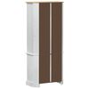 vidaXL Haut Armoire Blanc 74 x 38 x 170 cm Pin massif
