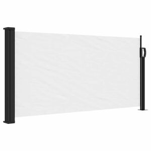 vidaXL Auvent lat&eacute;ral r&eacute;tractable blanc 100x300 cm