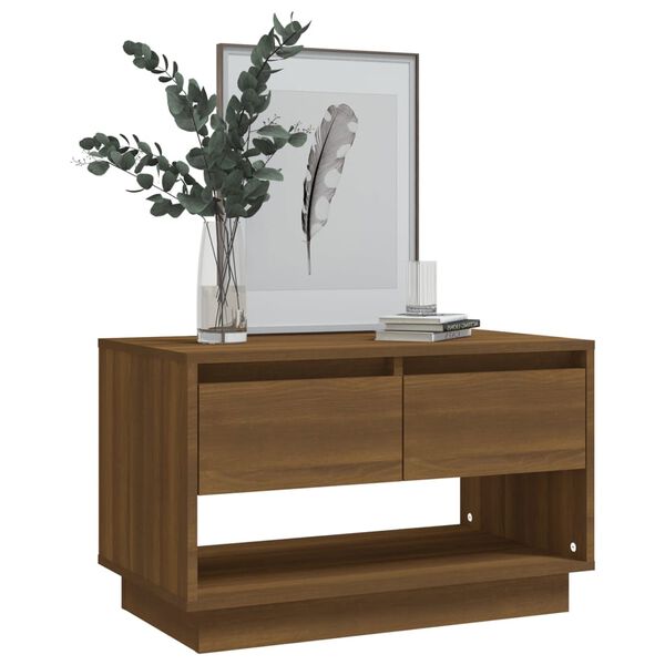 vidaXL Meuble TV Chêne marron 70x41x44 cm Bois d'ingénierie