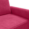 vidaXL Fauteuil Rouge bordeaux 60 cm Velours