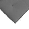 vidaXL Coussin de Dos Gris fonc&eacute; 80 x 50 cm Tissu en microfibre