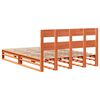 vidaXL Cadre de lit sans matelas cire marron 160x200cm bois pin massif