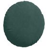 vidaXL Coussins de siège 2 pcs Vert foncé Ø 40 x 13 cm Velours