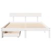 vidaXL Cadre de lit sans matelas blanc 120x200 cm bois de pin massif