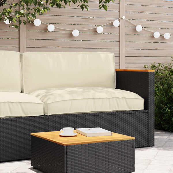 vidaXL Set de coussins de palette 2 pcs Cr&egrave;me Tissu Oxford