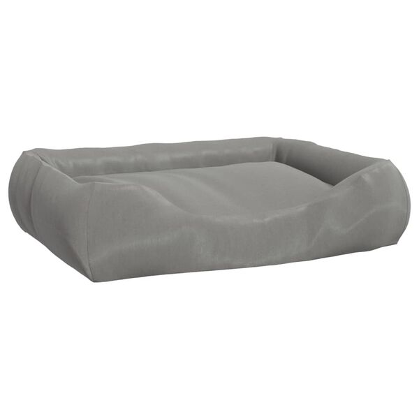vidaXL Coussin avec oreillers pour chien Gris 75x58x18 cm Tissu Oxford