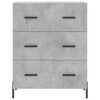 vidaXL Buffet haut Gris b&eacute;ton 69,5x34x180 cm Bois d'ing&eacute;nierie