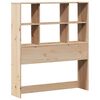 vidaXL Lit biblioth&egrave;que sans matelas 90x190 cm bois de pin massif