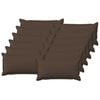 vidaXL Coussin avec oreiller HOUTEN 12 pi&egrave;ces Taupe Lin synth&eacute;tique