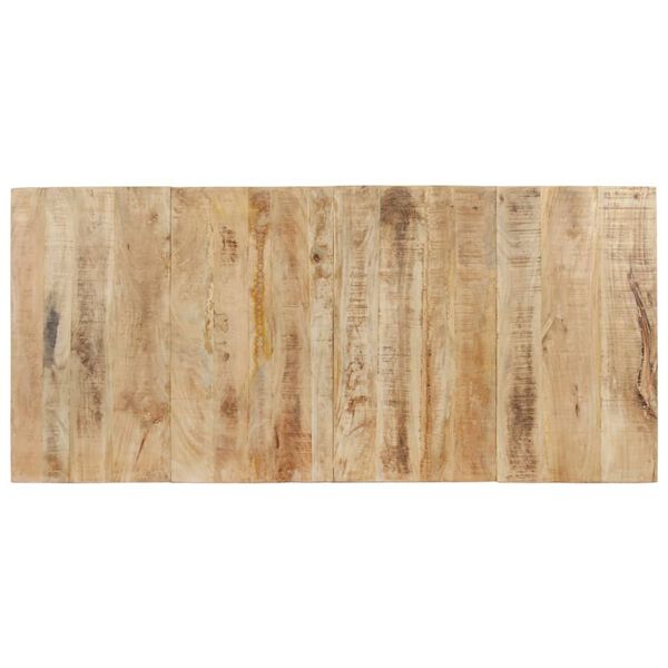 vidaXL Table de salle à manger 200x90x76 cm Bois de manguier brut