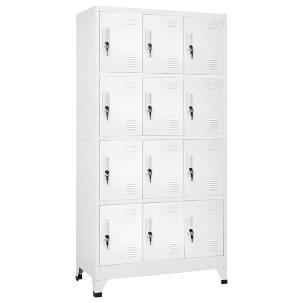 vidaXL Armoire &agrave; casier avec 12 compartiments 90x45x180 cm