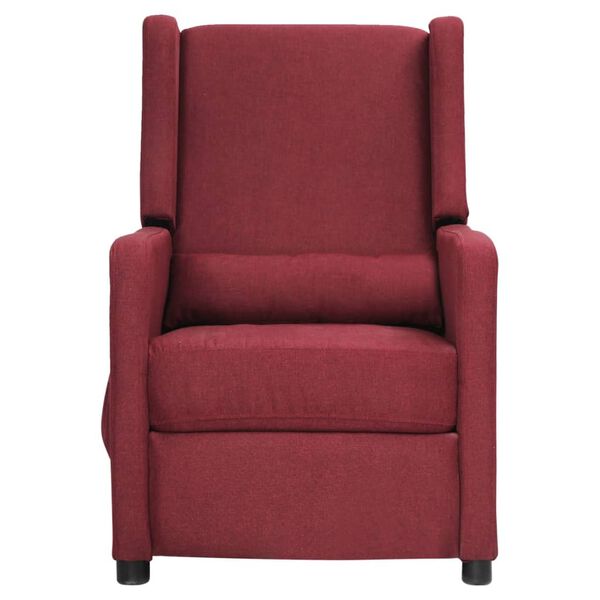 vidaXL Fauteuil de massage Rouge bordeaux Tissu