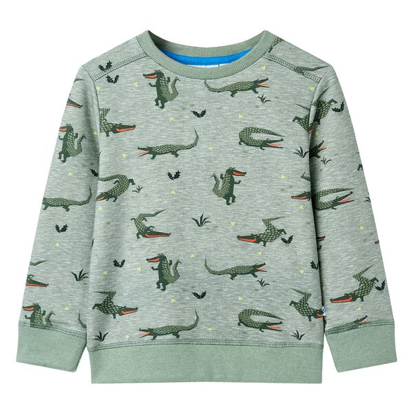 Sweatshirt pour enfants mélange kaki clair 116