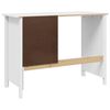 vidaXL Bureau avec tiroirs avec tiroir Hill Blanc 100 x 45 x 74 cm