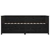 vidaXL Lit de jour sans matelas noir 75x190 cm bois de pin massif