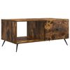 vidaXL Table basse Ch&ecirc;ne fum&eacute; 90 x 50 x 40 cm Bois d'ing&eacute;nierie
