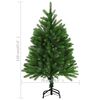 vidaXL Arbre de Noël artificiel pré-éclairé et boules 120 cm vert
