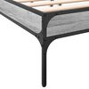 vidaXL Cadre de lit sans matelas sonoma gris 120x190 cm