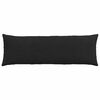vidaXL Coussins de canapé 2 pcs Noir 120 x 40 cm tissu