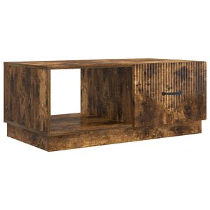 vidaXL Table basse Ch&ecirc;ne fum&eacute; 90 x 50 x 37 cm Bois d'ing&eacute;nierie