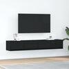 vidaXL Meuble TV 2 pcs ch&ecirc;ne noir 80x31x25,5 cm bois d'ing&eacute;nierie