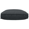 vidaXL Coussin Noir 120 x 80 x 12 cm Tissu Oxford
