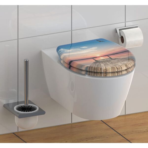 SCH&Uuml;TTE Si&egrave;ge de toilette avec fermeture en douceur SUNSET SKY