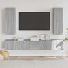vidaXL Ensemble de meubles TV 5 pcs Sonoma gris Bois d'ing&eacute;nierie